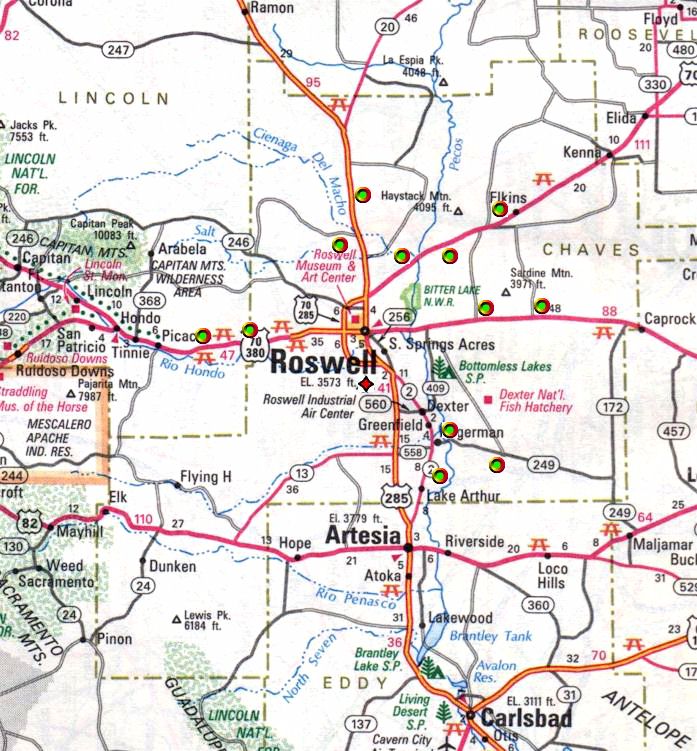Roswell Map Image